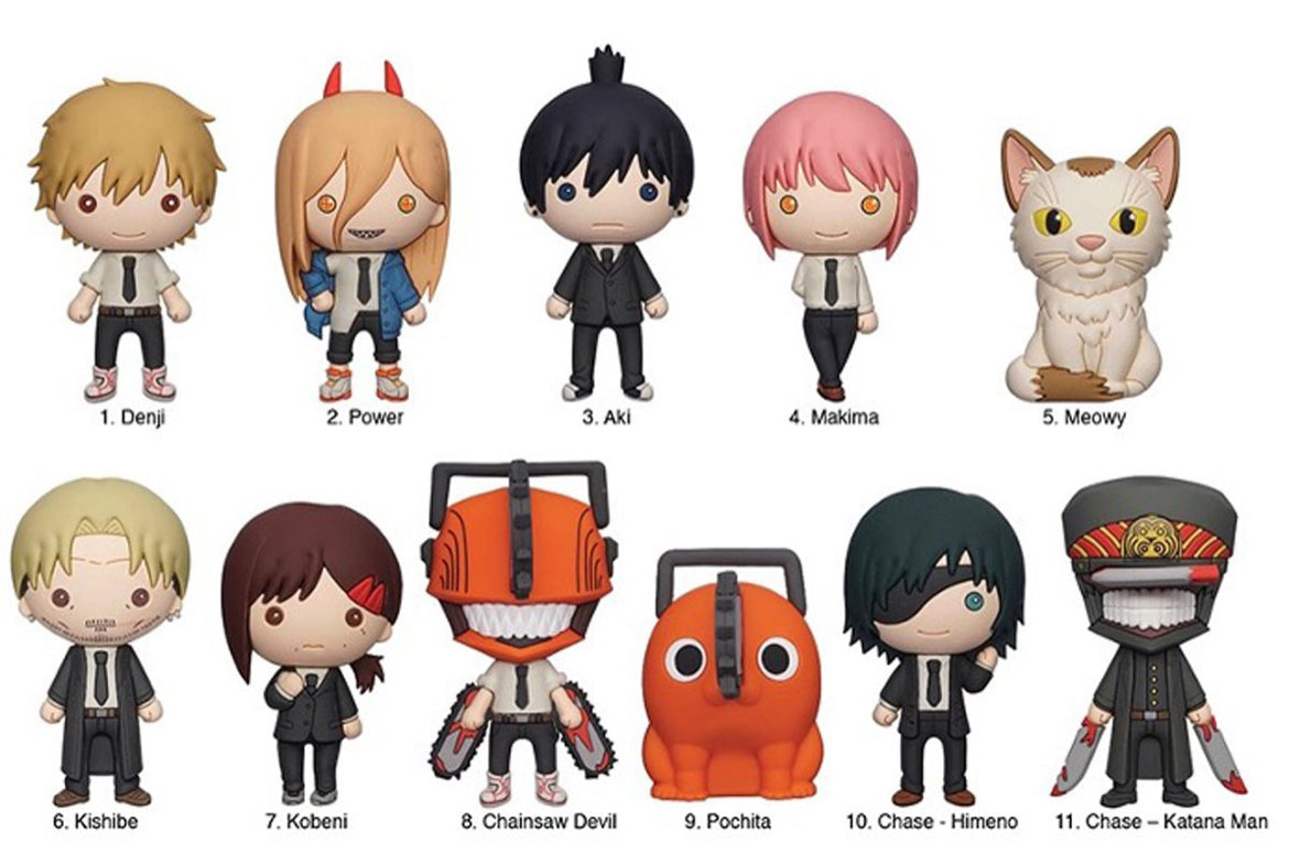 Chainsaw Man 3D Foam Bag Clip (Chance of Chase)