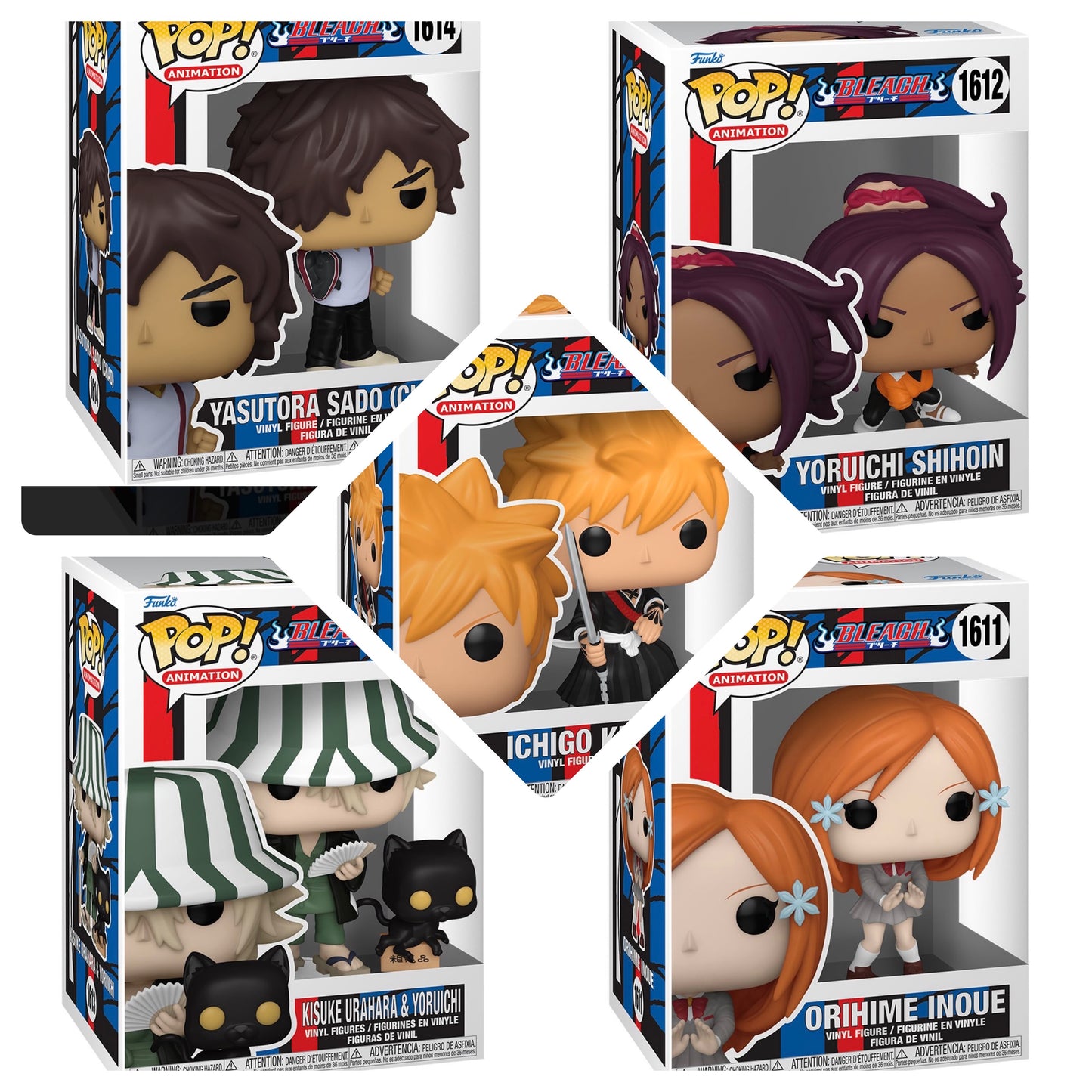 Bleach Common Bundle: Ichigo, Sado, Yoruichi, Orihime and Urahara